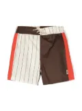 Mini Rodini panelled swim shorts - Brown