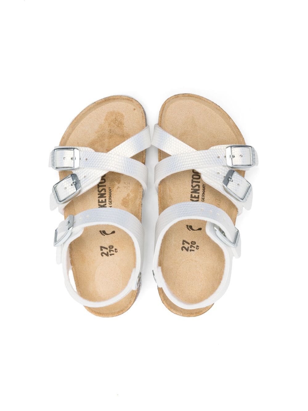 Shop Birkenstock Rio Buckle-strap Sandals In White