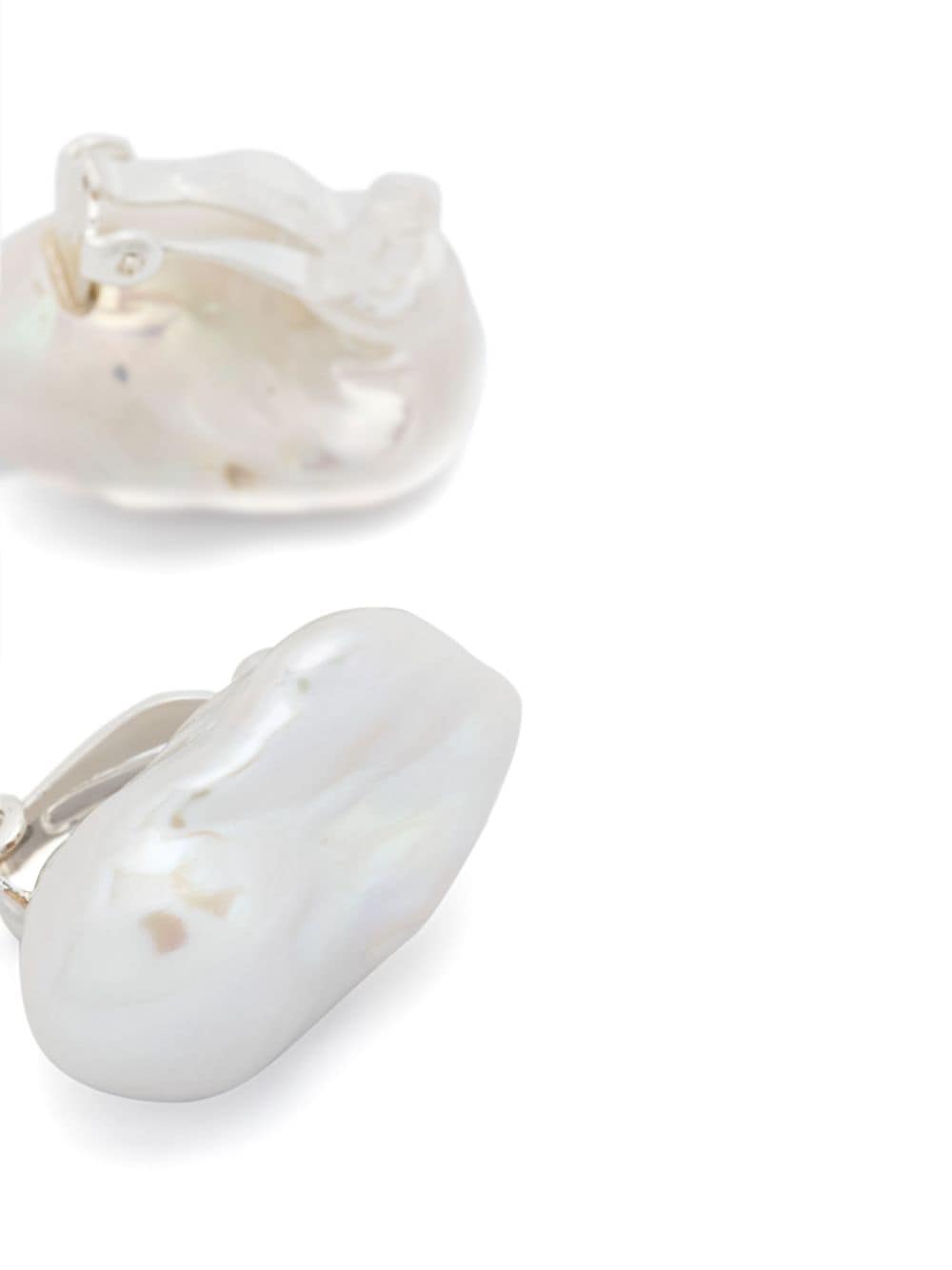 Shop Monies M24 Baroque-pearl Earrings In Neutrals