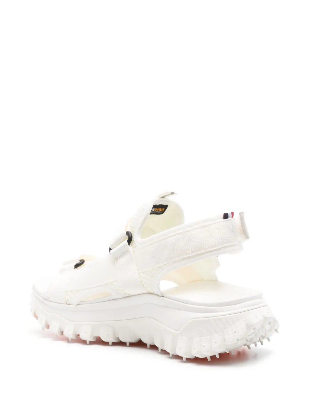 Shop Moncler Trailgrip Vela Sandals In White