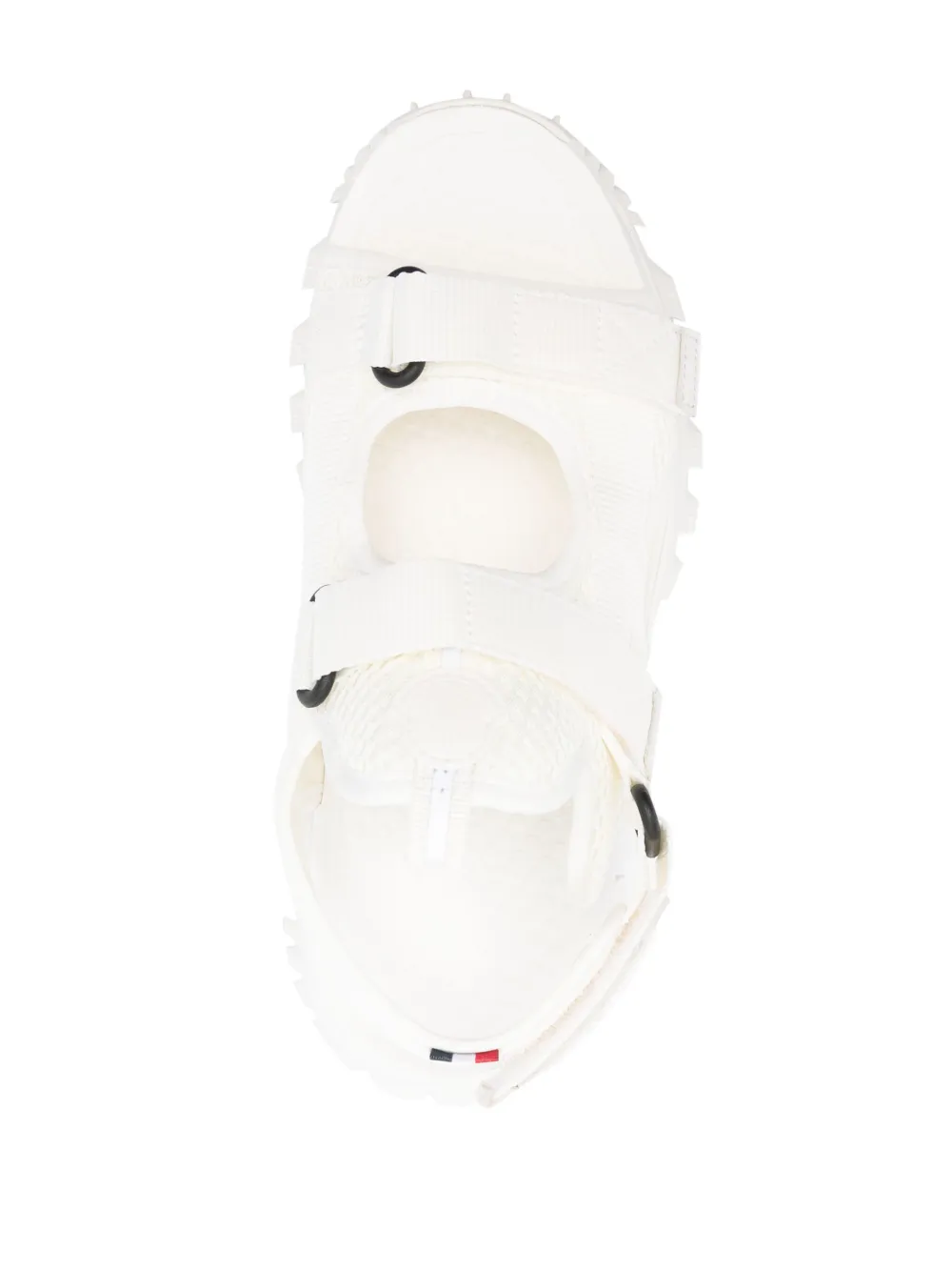 Shop Moncler Trailgrip Vela Sandals In White