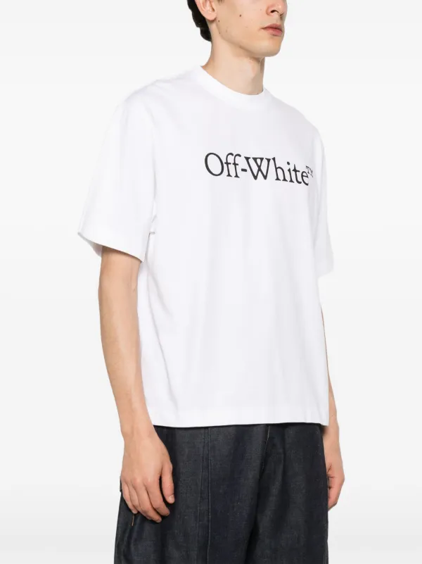 【関税＆送料込み】Off-White Big Logo Bookish Cotton T-Shir 0400021060886_BLACKWHITE?wid=