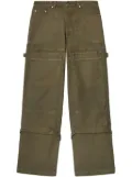Off-White carpenter loose-fit trousers - Green
