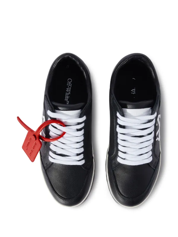 Off-White New Low Vulcanized Leather Sneakers | Black | FARFETCH RO