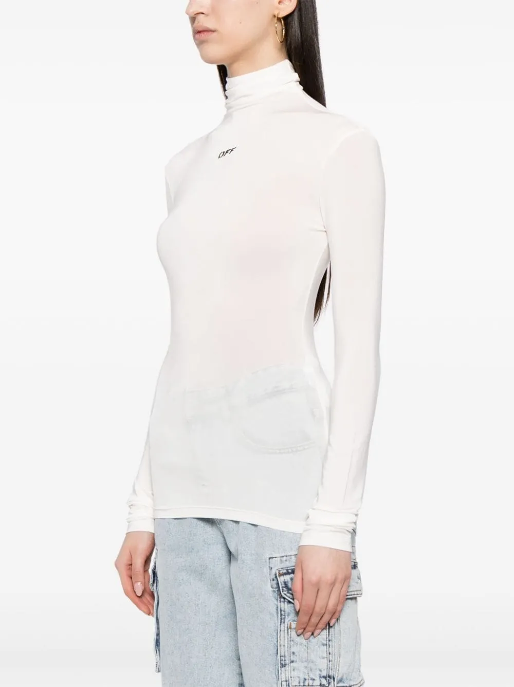 Off-White Top met logoprint Wit