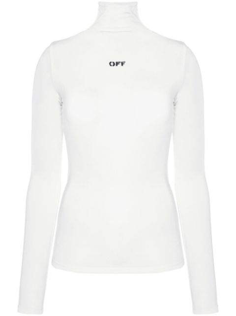 Off-White logo-print second-skin top Women