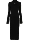Off-White Off Stamp Rib Round dress - Black