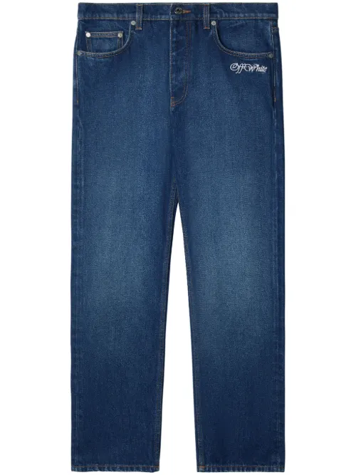 Jean à coupe fuselée - Off-White - Modalova
