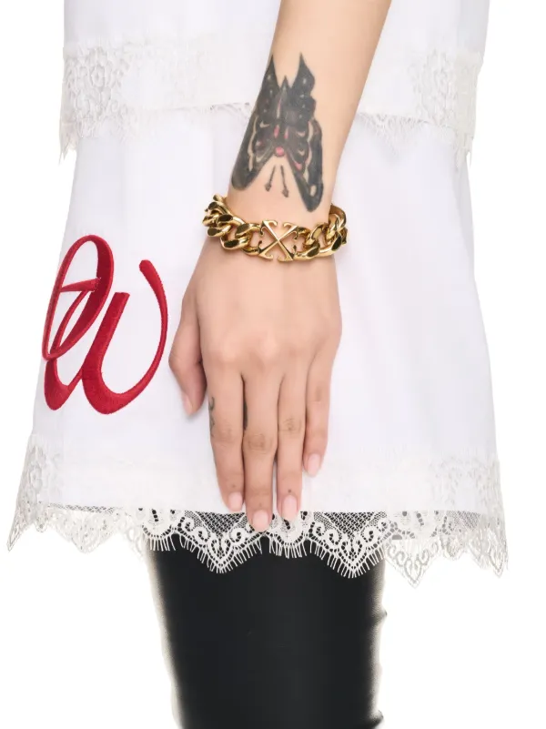 【本日最終価格】　OFF-WHITE ARROW BRACELET GOLD Off-White Arrow Chain Bracelet | Gold | FARFETCH MY