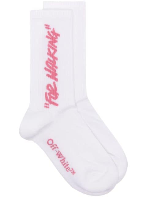 Off-White chaussettes nervurées For Walking