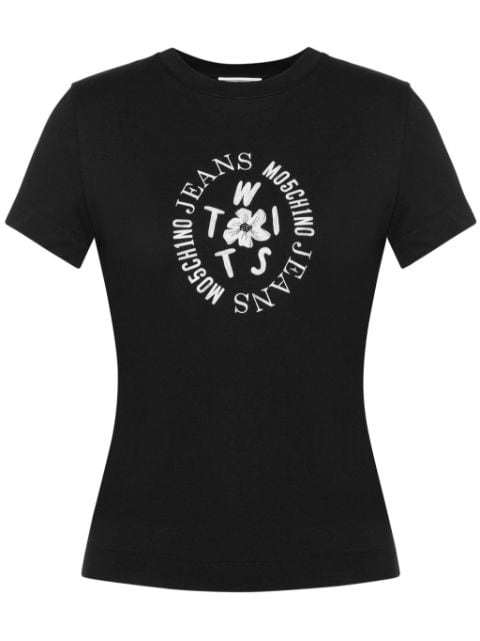 MOSCHINO JEANS logo-print cotton T-shirt