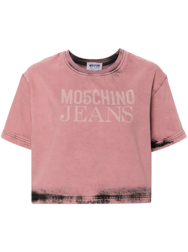 【関税&送料込】Moschino Jeans Cropped T-Shirt With Logo Aeffe_2Farticle_imgs_2FAEF251K