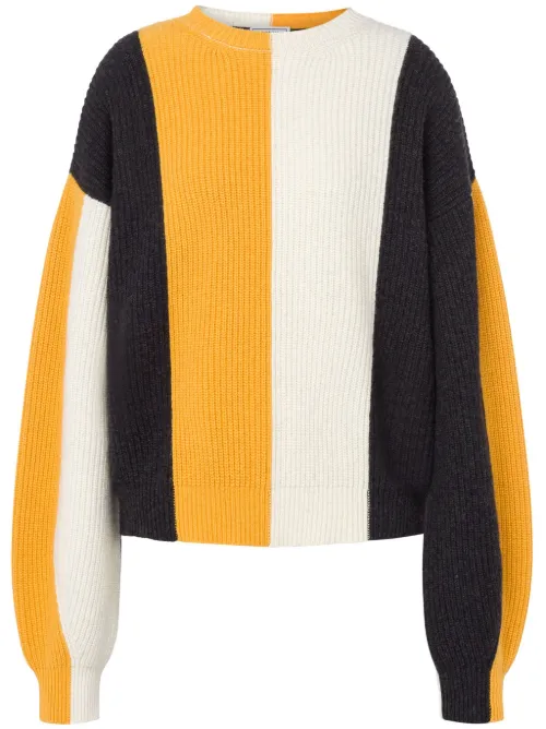 Pull nervuré à rayures - MOSCHINO JEANS - Modalova
