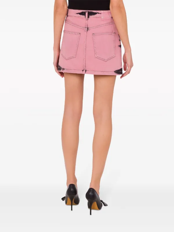 MOSCHINO JEANS ハイライズ デニムミニスカート | ピンク
