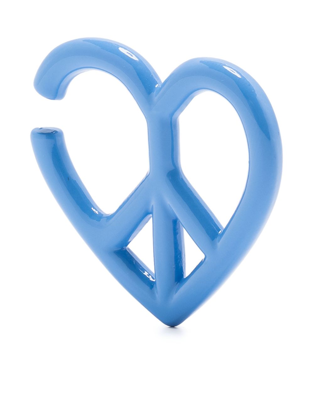 MOSCHINO JEANS heart-shape single earring - Blue