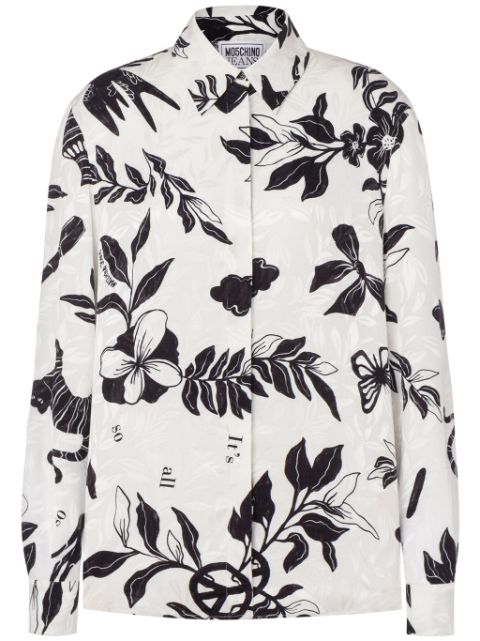 MOSCHINO JEANS graphic-print shirt