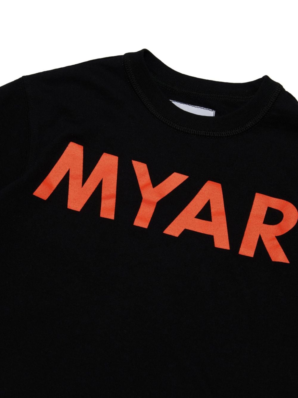 Shop Myar Logo-print Cotton T-shirt In Black