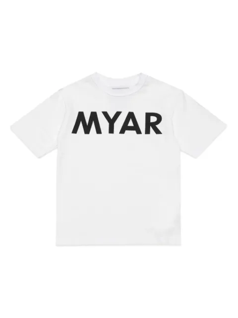 MYAR KIDS logo-print cotton T-shirt 