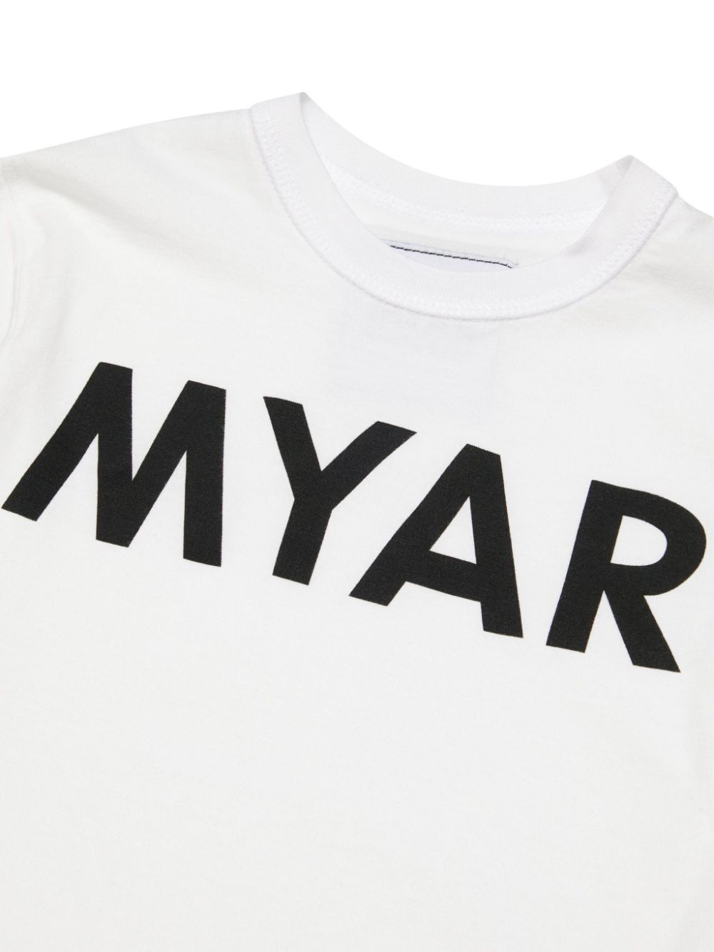 Shop Myar Logo-print Cotton T-shirt In White