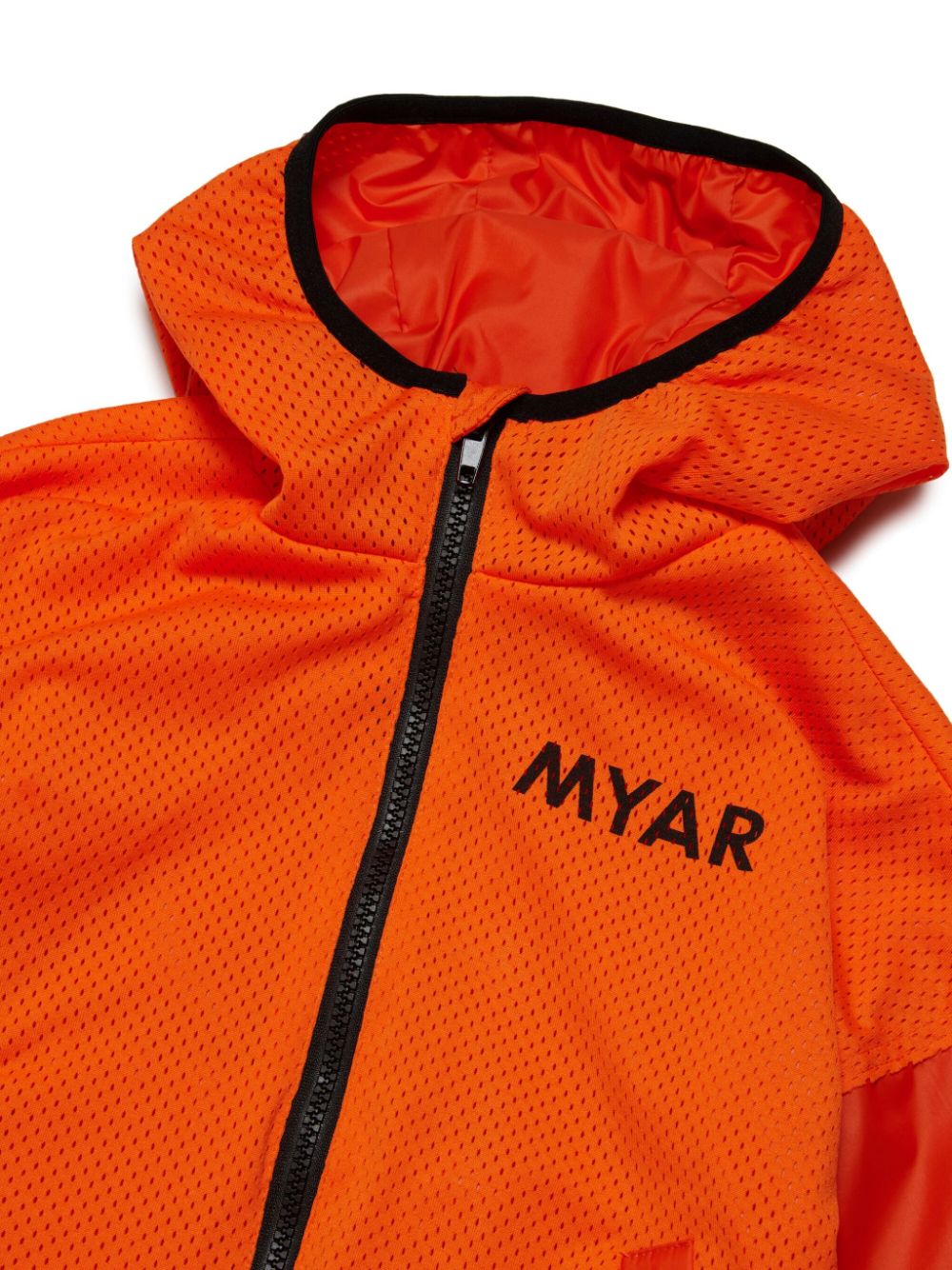 Shop Myar Logo-print Windbreaker Jacket In Orange