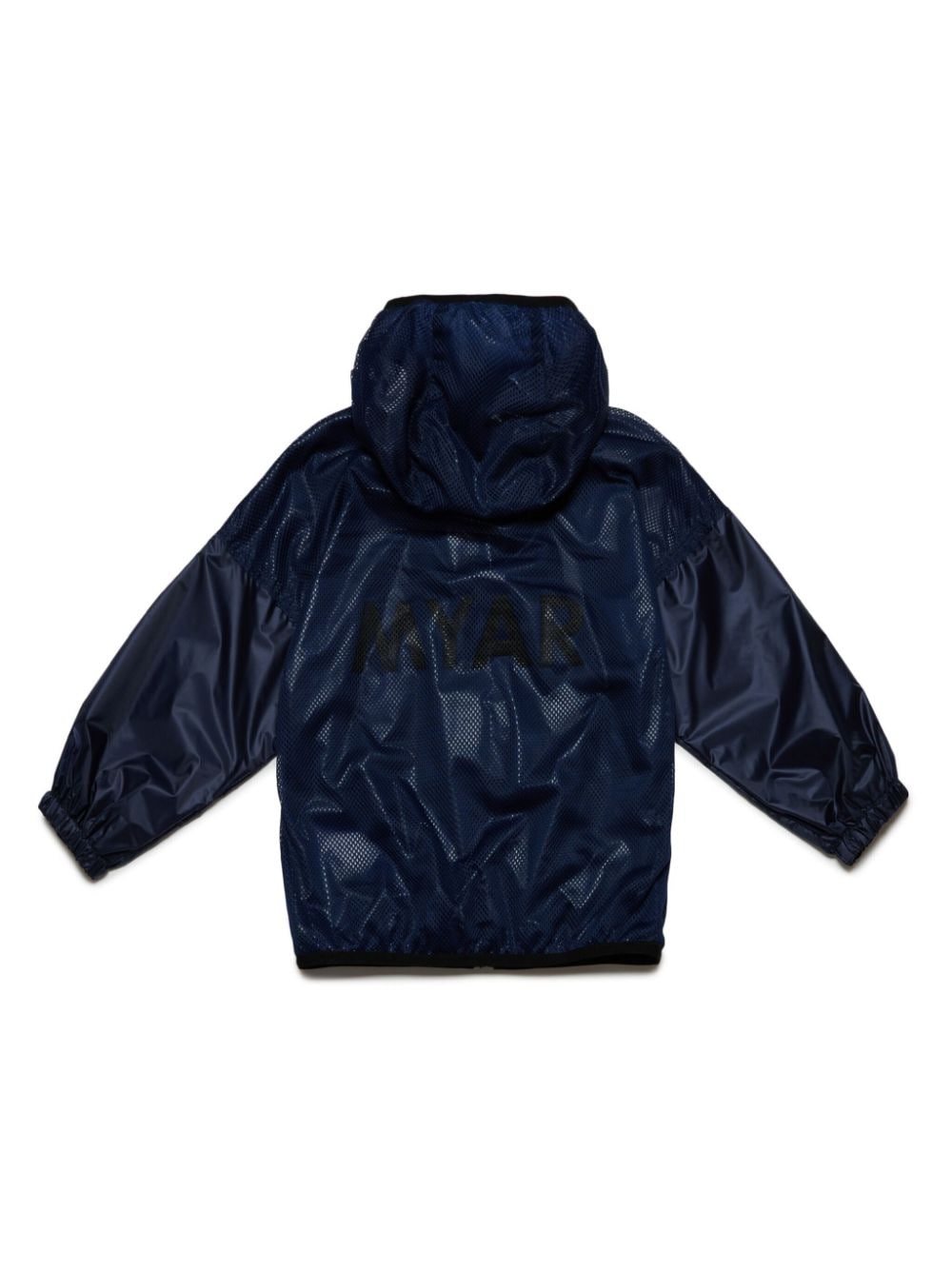 Shop Myar Logo-print Windbreaker Jacket In Blue