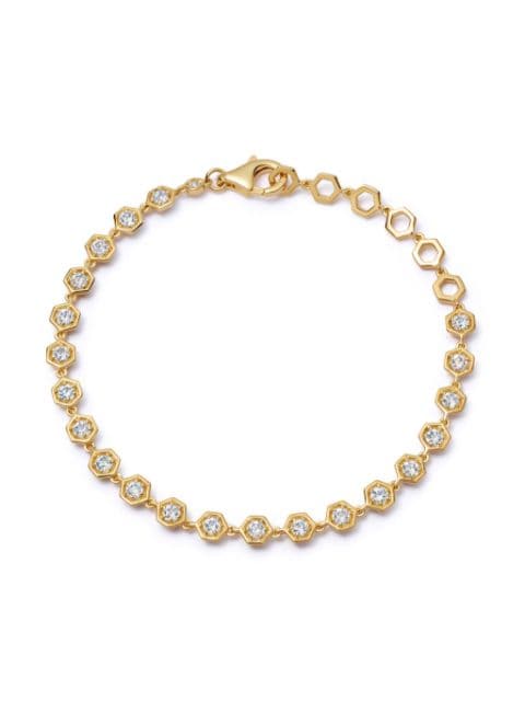 Astley Clarke Gold Sapphire Deco tennis bracelet