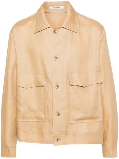 Tagliatore button-up linen jacket Men