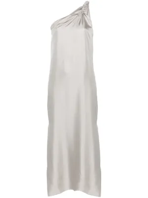 James Perse Halter Linen Dress | Grey | FARFETCH