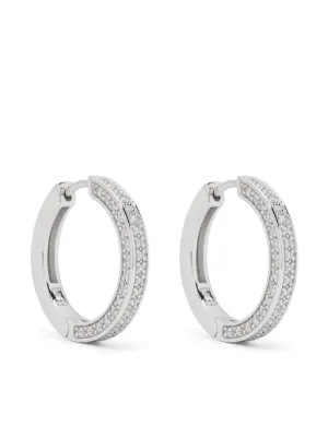 Tom Wood Small Chunky Hoop Earrings | Silver | FARFETCH ZA