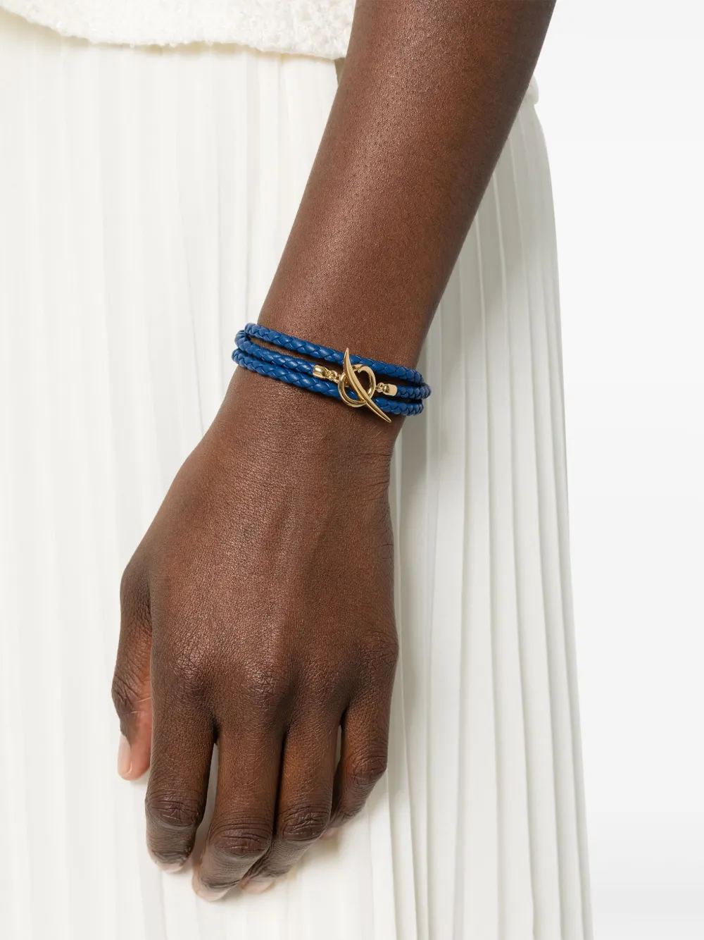 Shop Shaun Leane Gold Vermeil And Leather Quill Bracelet