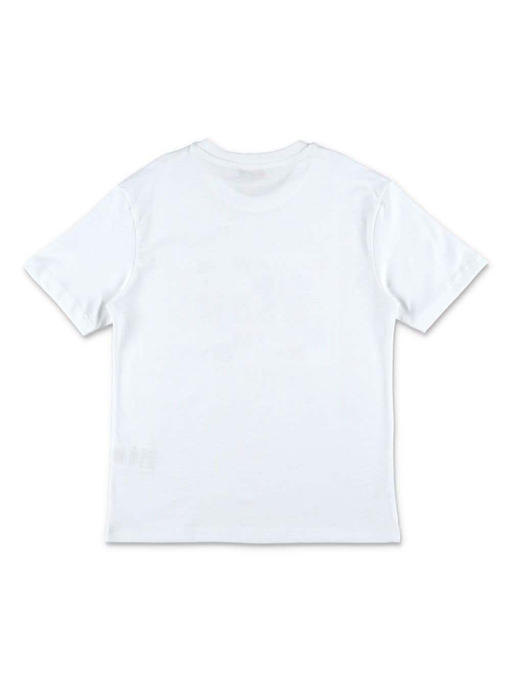 MSGM Kids logo-print cotton T-shirt - Wit
