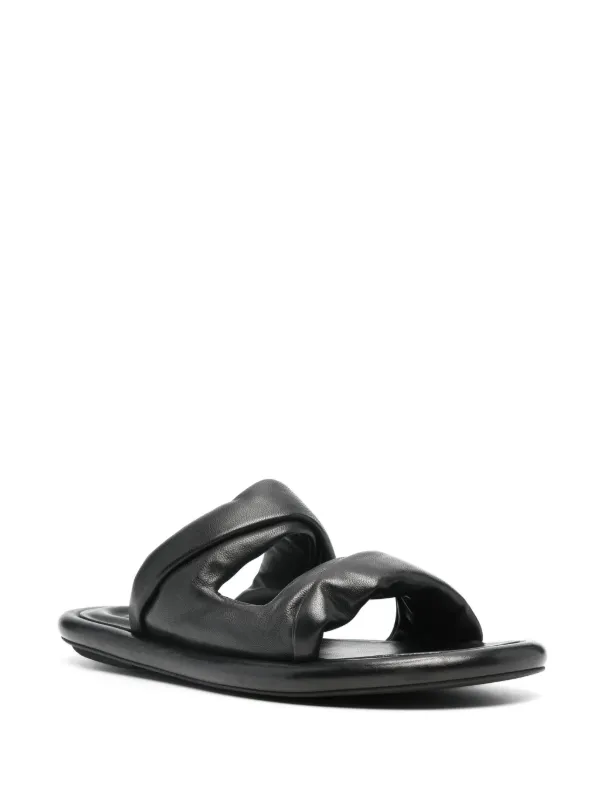 Officine Creative Estens 102 レザーサンダル | ブラック | FARFETCH JP