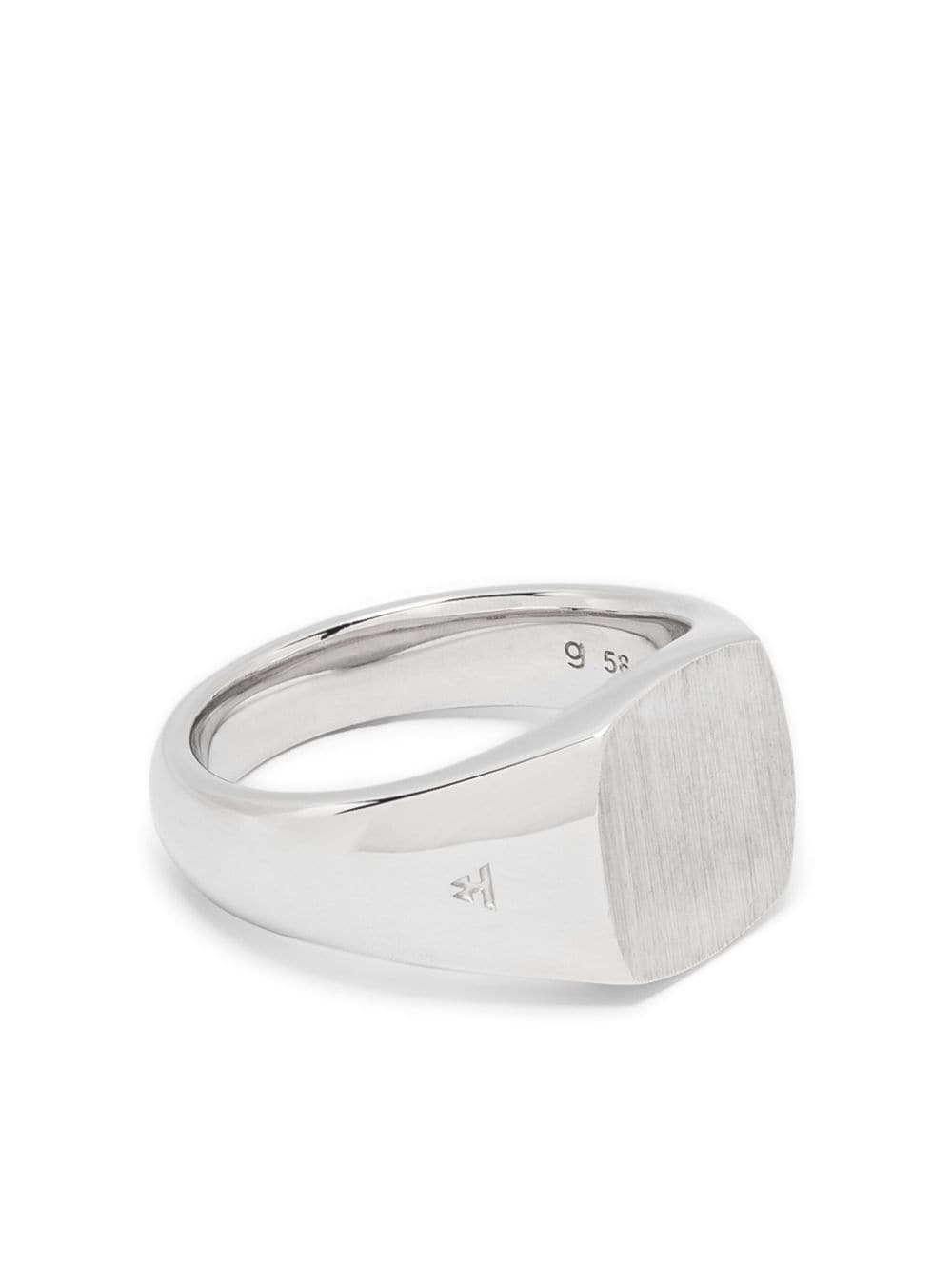 Shop Tom Wood Kay Satin-finish Ring In Silver