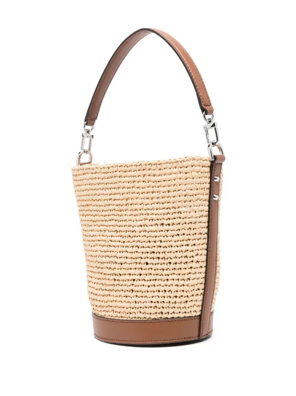 Michael Kors logo-patch Bucket Bag | Neutrals | FARFETCH