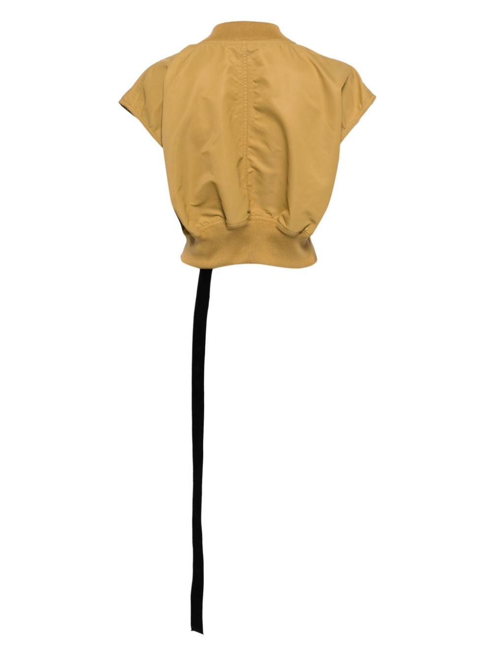 Rick Owens DRKSHDW cropped baseball collar jacket - Geel
