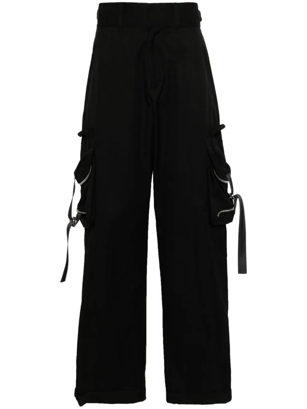 Off-White Straight cargo broek Zwart