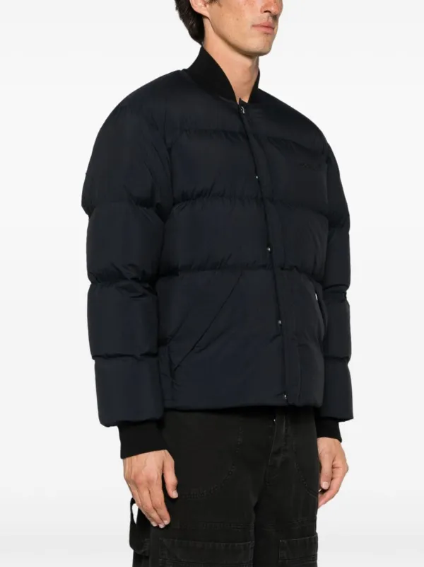 OFF-WHITE ブラック ダウンジャケット Off-White アローモチーフ 