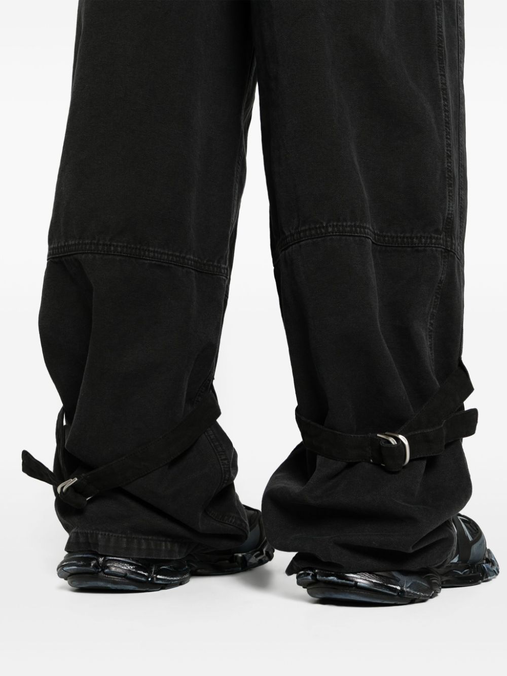 Off-White strap-detailing canvas carpenter trousers Men