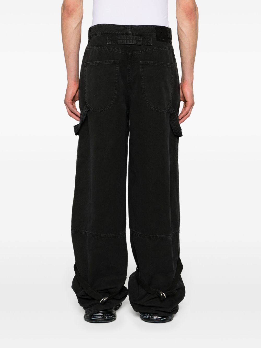 Off-White strap-detailing canvas carpenter trousers Men