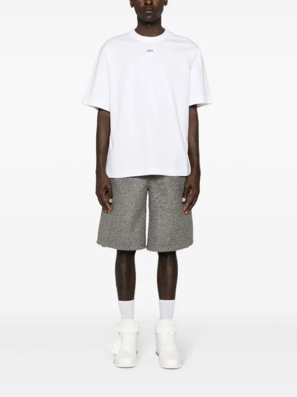Off-White logo-print Cotton T-shirt | White | FARFETCH CA