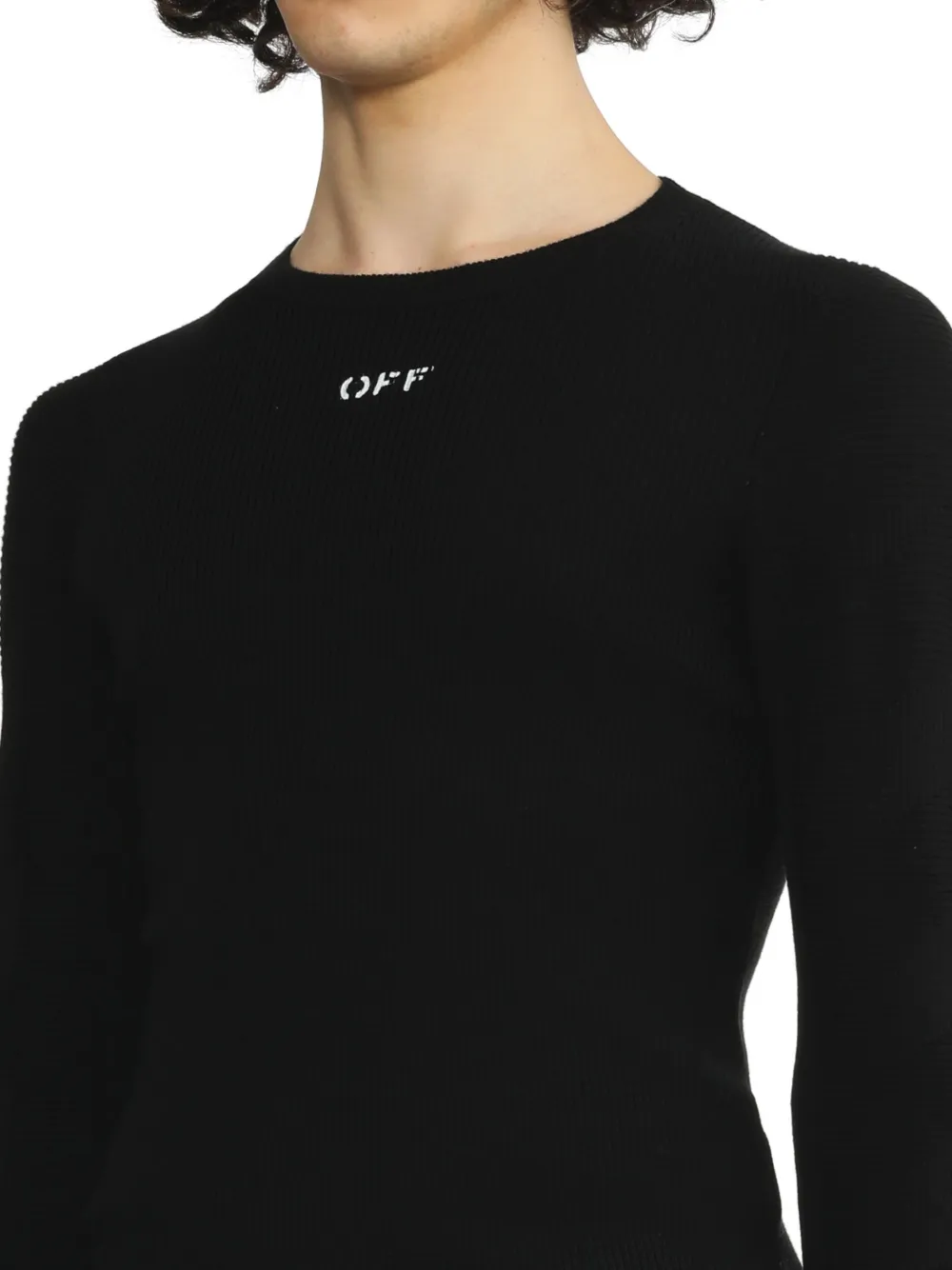 Off-White Trui van scheerwol Zwart