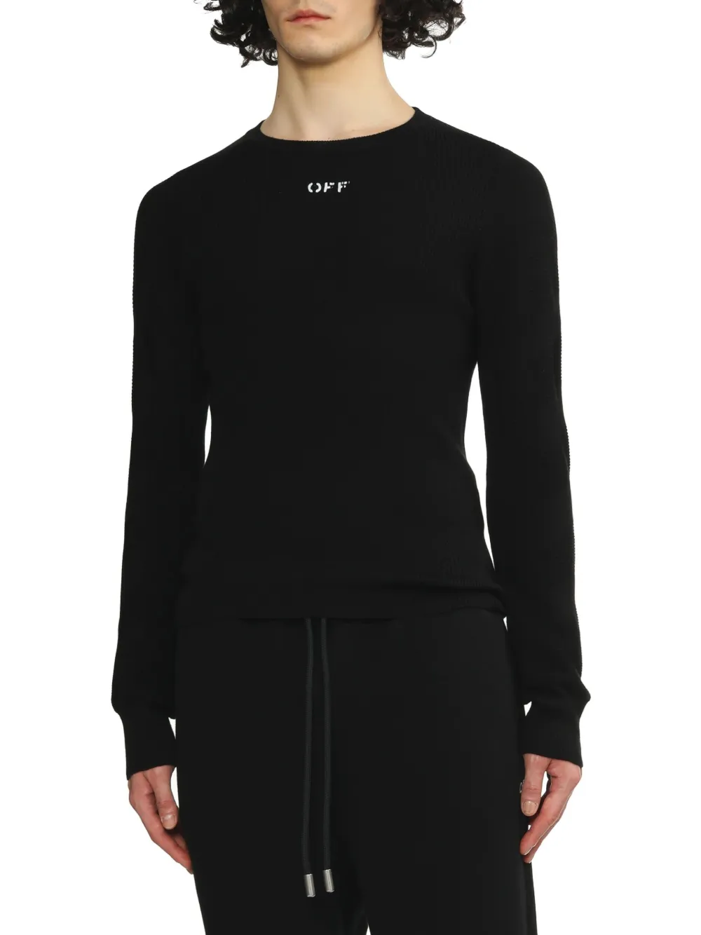 Off-White Trui van scheerwol Zwart