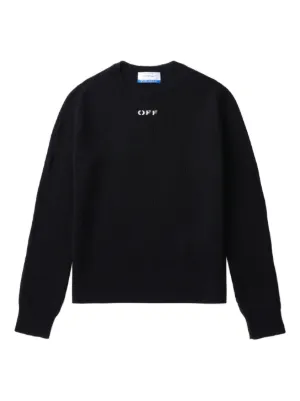完売間近 Off-White バーシティ ニットパーカー Off-White（オフホワイト）メンズ ニットウェア - FARFETCH