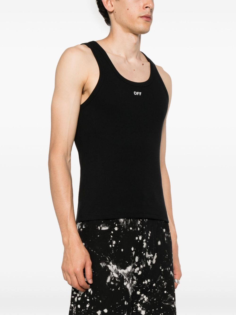 Off-White logo-print tank top Men