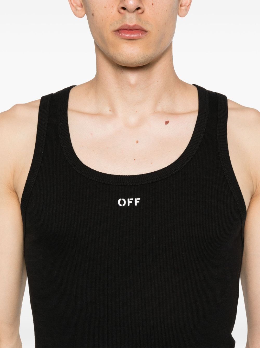 Off-White logo-print tank top Men