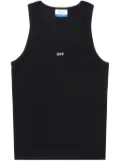 Off-White logo-print tank top - Black