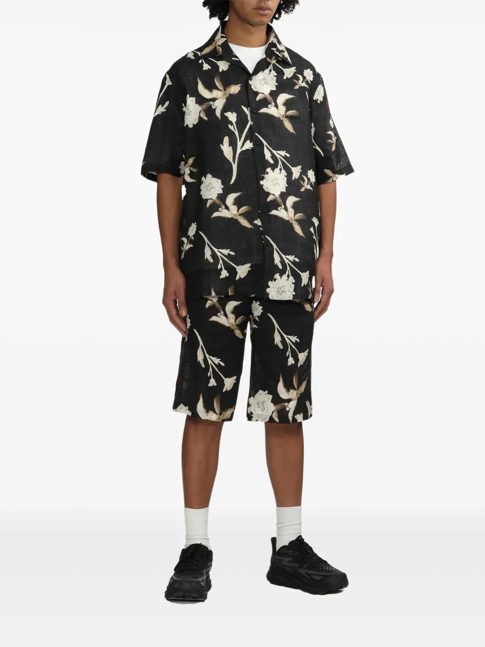 Off-White Shorts met bloemenprint - 8400 MULTICOLOR - NO COLOR