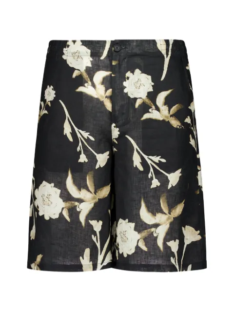 Off-White shorts con estampado de flores