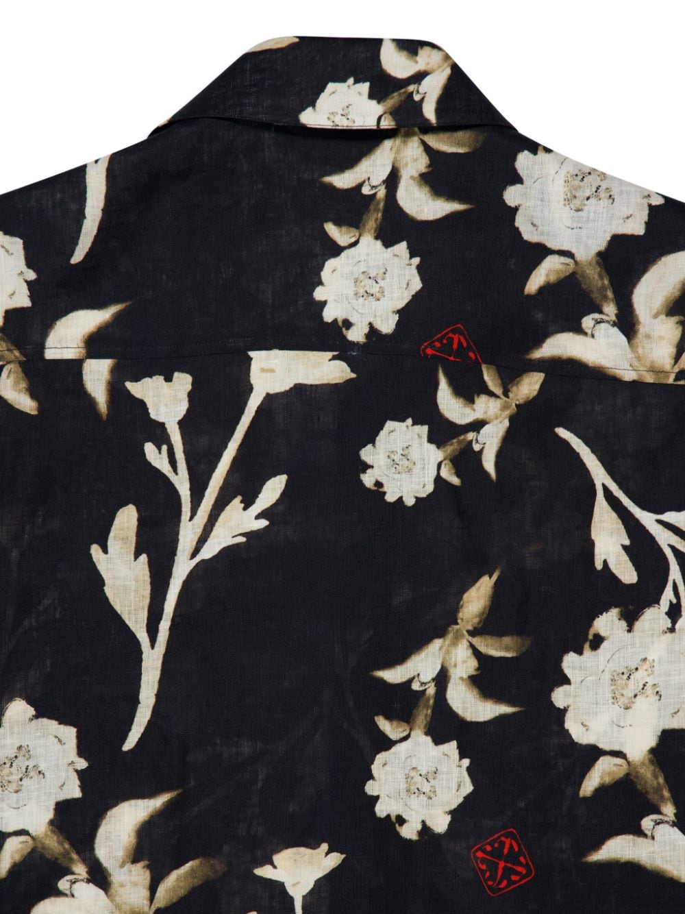 Shop Off-white Floral-print Shirt In 8400 Multicolor - No Color