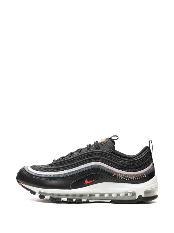 Nike Air Max 97 Black Bright Crimson Sneakers Black FARFETCH UK